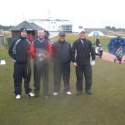On the 1st tee at Royal Birkdale