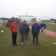 On the 1st tee at Royal Birkdale